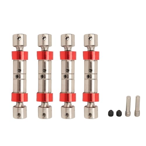 WGFOIP RC-Antriebswelle, Einstellbare Stahl 65-75-mm-Antriebswelle Hochfestigkeitsstromgetriebe mit Niedrigem Rotationsgeräusch für 1/10 RC-Auto-Crawler (Silber) von WGFOIP