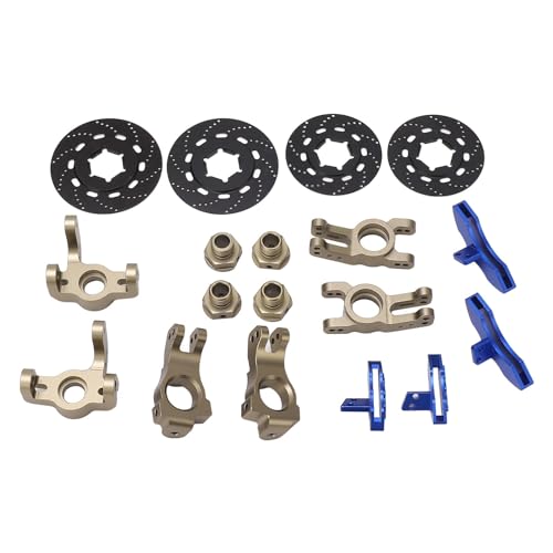 WGFOIP RC -Auto -Upgrade -Teile Lenkungsbecher -Scheibe Bremsbremse Aluminiumlegierung Langlebige Haltbarkeit Verbessertes Leistungskit für KM C3 E8414 E8415 1/7 Skala RC -Autos (Blau) von WGFOIP