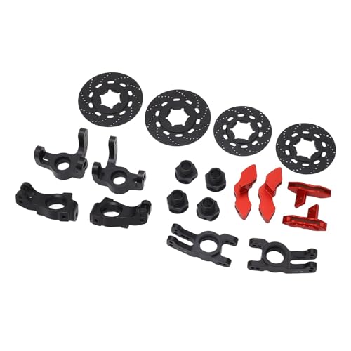 WGFOIP RC -Auto -Upgrade -Teile Lenkungsbecher -Scheibe Bremsbremse Aluminiumlegierung Langlebige Haltbarkeit Verbessertes Leistungskit für KM C3 E8414 E8415 1/7 Skala RC -Autos (Rot) von WGFOIP
