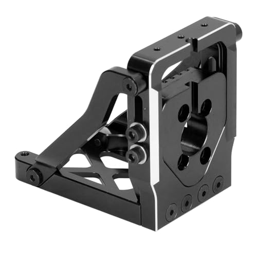 WGFOIP Schnellfreisetzungsmotorhalterung, Aluminiumlegierung Motorbasis für 1/6 XRT 8s 1/5 6s 8s mit Verstärkten Klammern (Schwarz) von WGFOIP