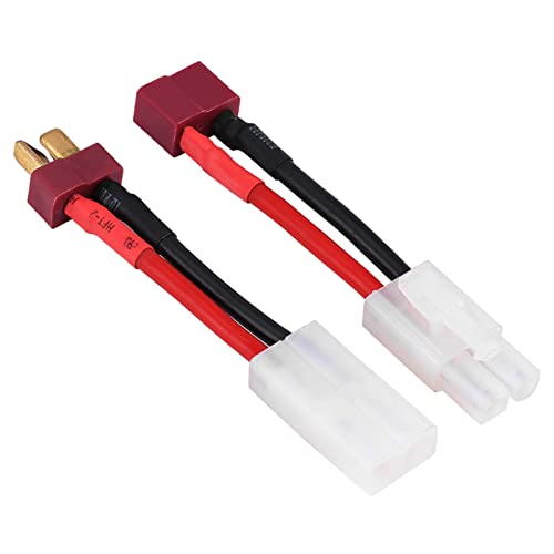 WGFOIP T-Stecker-Stecker auf -Buchse, T-Stecker auf -Draht, Silikonmantel, 2 Stück, 14 AWG, Lange Lebensdauer, für EleMost-Ladeeinrichtung WGFOIP T-Stecker-Stecker auf -Buchse, T-Stecker auf -Draht, Silikonmantel, 2 Stück, 14 AWG, Lange Lebensdauer, für EleMost-Ladeeinrichtung von WGFOIP
