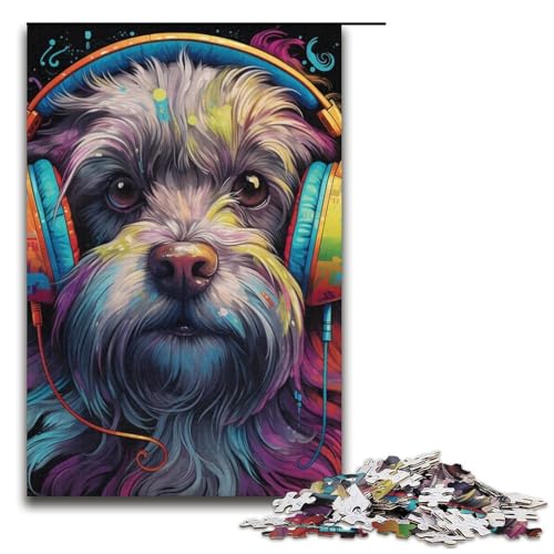1000 Teile Bunte Havaneser-Puzzles für Erwachsene. EIN Kunstwerk für Teenager ab 14 Jahren. 14,96 x 10,24 Zoll von WGLINGX