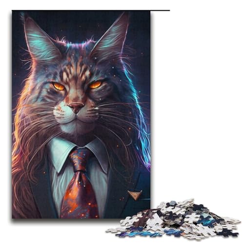 1000 Teile Jigsaw Boss Ocelot Puzzle für Erwachsene Kartonpuzzle Lernspiel 14,96x10,24 Zoll von WGLINGX