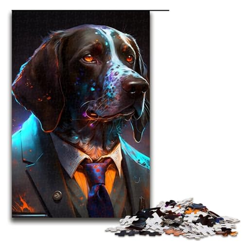 1000 Teile Jigsaw Boss Pomeranian Puzzle für Erwachsene Holzpuzzle Lernspiel 19,69x29,53 Zoll 1000 Teile Jigsaw Boss Pomeranian Puzzle für Erwachsene Holzpuzzle Lernspiel 19,69x29,53 Zoll von WGLINGX