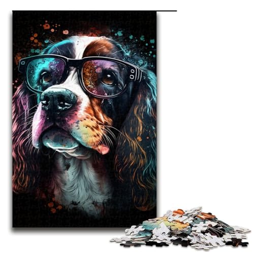 1000 Teile Kunst Bunte Hunde Puzzlespiel Puzzle für Erwachsene Gutes Geschenk für Teenager ab 14 Jahren 50x75cm 1000 Teile Kunst Bunte Hunde Puzzlespiel Puzzle für Erwachsene Gutes Geschenk für Teenager ab 14 Jahren 50x75cm von WGLINGX