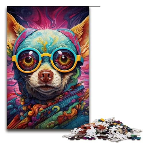 1000 Teile Puzzle Chihuahua Puzzle für Erwachsene Holzpuzzle Lernspiel 19,69x29,53 Zoll 1000 Teile Puzzle Chihuahua Puzzle für Erwachsene Holzpuzzle Lernspiel 19,69x29,53 Zoll von WGLINGX