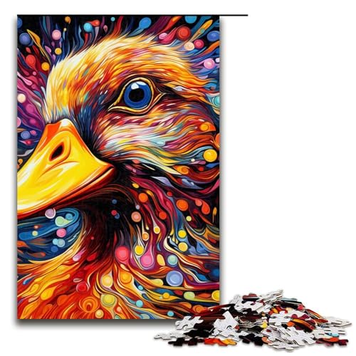 1000 Teile Puzzle Farbige Ente Puzzle für Erwachsene Holzpuzzle Lernspiel 19,69x29,53 Zoll 1000 Teile Puzzle Farbige Ente Puzzle für Erwachsene Holzpuzzle Lernspiel 19,69x29,53 Zoll von WGLINGX