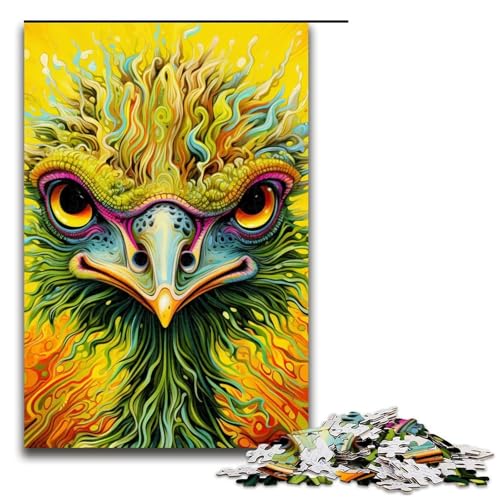 1000 Teile Puzzle Farbiges Straußenpuzzle für Erwachsene Holzpuzzle Lernspiel 19,69x29,53 Zoll 1000 Teile Puzzle Farbiges Straußenpuzzle für Erwachsene Holzpuzzle Lernspiel 19,69x29,53 Zoll von WGLINGX
