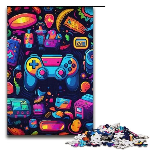 1000 Teile Puzzle Farbspiel Puzzles für Erwachsene Kartonpuzzle Lernspiel 14,96x10,24 Zoll von WGLINGX