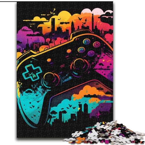 1000-Teile-Puzzle für Erwachsene, Neon-Spiel, anspruchsvolle Puzzles, Familie und Freunde, knifflige Herausforderung (Größe 50x75cm) von WGLINGX