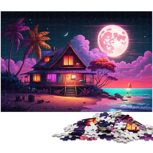 1000 Teile für Erwachsene, Strandhaus-Puzzle für Erwachsene, Holzpuzzle, anspruchsvolles Spiel, Größe 50 x 75 cm 1000 Teile für Erwachsene, Strandhaus-Puzzle für Erwachsene, Holzpuzzle, anspruchsvolles Spiel, Größe 50 x 75 cm von WGLINGX