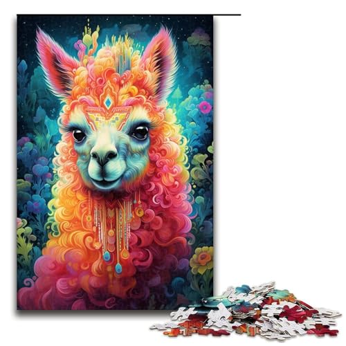 1000-teiliges Alpaka-Puzzle, Holzpuzzle, Lernspielzeug, Familienspiele, 50 x 75 cm 1000-teiliges Alpaka-Puzzle, Holzpuzzle, Lernspielzeug, Familienspiele, 50 x 75 cm von WGLINGX