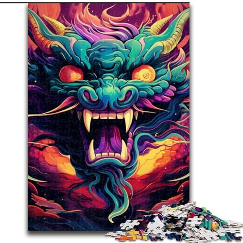 1000-teiliges Cartoon-Monster-Puzzle, schwierige Puzzles für Erwachsene, Geburtstage, Feiertage und als Heimdekoration (Größe 50x75cm) von WGLINGX