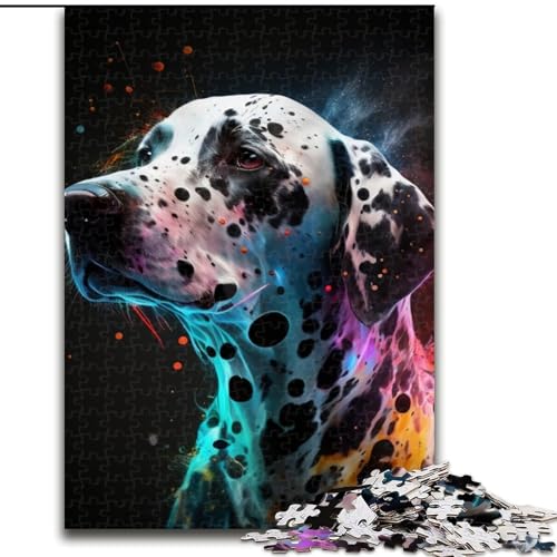 1000-teiliges Dalmatiner-Puzzle aus Holz, anspruchsvolles DIY-Denkspiel, interaktive Familienaktivität (Größe 38x26cm) von WGLINGX