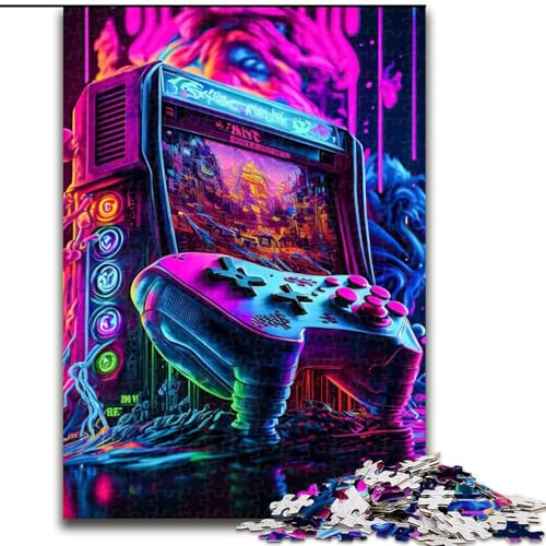1000-teiliges Gaming-Neon-Puzzle, 1000 Teile, anspruchsvolles Denkspiel für Teenager und Familien, Größe 26x38cm 1000-teiliges Gaming-Neon-Puzzle, 1000 Teile, anspruchsvolles Denkspiel für Teenager und Familien, Größe 26x38cm von WGLINGX