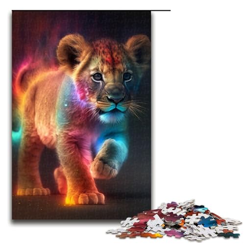 1000-teiliges Holzpuzzle „Bunte Löwen“ für Erwachsene – anspruchsvolles Spiel, 75 x 50 cm 1000-teiliges Holzpuzzle „Bunte Löwen“ für Erwachsene – anspruchsvolles Spiel, 75 x 50 cm von WGLINGX