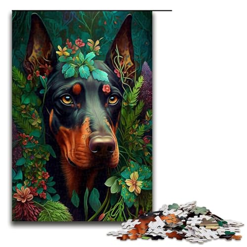 1000-teiliges Holzpuzzle „Dobermann-Pinscher“ für Erwachsene – anspruchsvolles Spiel, 75 x 50 cm 1000-teiliges Holzpuzzle „Dobermann-Pinscher“ für Erwachsene – anspruchsvolles Spiel, 75 x 50 cm von WGLINGX