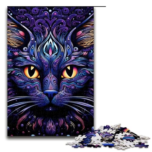 1000-teiliges Holzpuzzle „Schwarze Katze“ für Erwachsene – anspruchsvolles Spiel 29,53 x 19,69 Zoll 1000-teiliges Holzpuzzle „Schwarze Katze“ für Erwachsene – anspruchsvolles Spiel 29,53 x 19,69 Zoll von WGLINGX