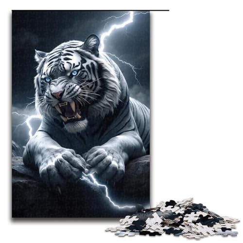 1000-teiliges Holzpuzzle „Tigers“ für Erwachsene – anspruchsvolles Spiel, 75 x 50 cm 1000-teiliges Holzpuzzle „Tigers“ für Erwachsene – anspruchsvolles Spiel, 75 x 50 cm von WGLINGX