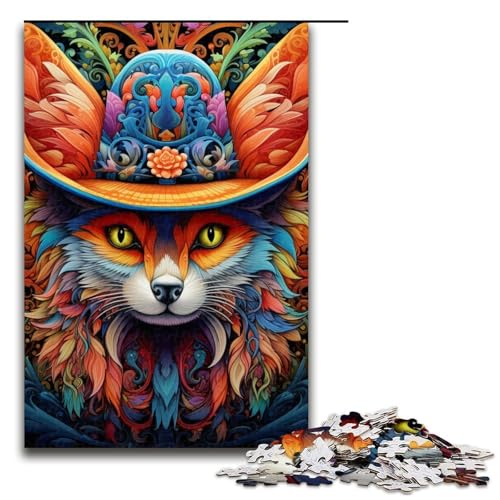 1000-teiliges Holzpuzzle mit Tierfuchs für Erwachsene – anspruchsvolles Spiel 29,53 x 19,69 Zoll 1000-teiliges Holzpuzzle mit Tierfuchs für Erwachsene – anspruchsvolles Spiel 29,53 x 19,69 Zoll von WGLINGX