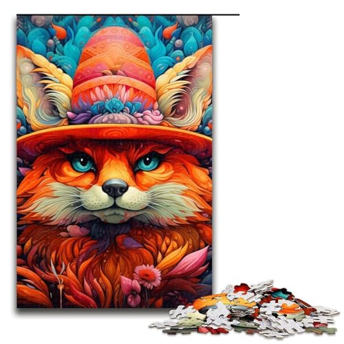 1000-teiliges Holzpuzzle mit Tierfuchs für Erwachsene – anspruchsvolles Spiel 29,53 x 19,69 Zoll 1000-teiliges Holzpuzzle mit Tierfuchs für Erwachsene – anspruchsvolles Spiel 29,53 x 19,69 Zoll von WGLINGX