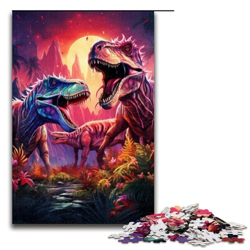 1000-teiliges Holzpuzzle mit antiken Dinosauriern für Erwachsene – anspruchsvolles Spiel 29,53 x 19,69 Zoll 1000-teiliges Holzpuzzle mit antiken Dinosauriern für Erwachsene – anspruchsvolles Spiel 29,53 x 19,69 Zoll von WGLINGX