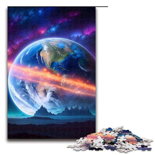 1000-teiliges Holzpuzzle mit außerirdischer Planetenlandschaft für Erwachsene – anspruchsvolles Spiel 29,53 x 19,69 Zoll 1000-teiliges Holzpuzzle mit außerirdischer Planetenlandschaft für Erwachsene – anspruchsvolles Spiel 29,53 x 19,69 Zoll von WGLINGX