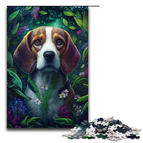 1000-teiliges Holzpuzzle mit wunderschönem Beagle für Erwachsene – anspruchsvolles Spiel, 75 x 50 cm 1000-teiliges Holzpuzzle mit wunderschönem Beagle für Erwachsene – anspruchsvolles Spiel, 75 x 50 cm von WGLINGX