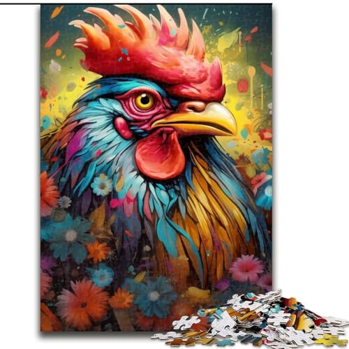 1000-teiliges Hühner-Puzzle, 1000 Teile für Erwachsene, Schwierigkeitsgrad: Anfänger, ideal als Geburtstags (Größe: 50x75cm) von WGLINGX