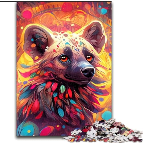 1000-teiliges Hyänen-Holzpuzzle entwickelt Hand-Auge-Koordinationsfähigkeiten, (Größe 50x75cm) von WGLINGX