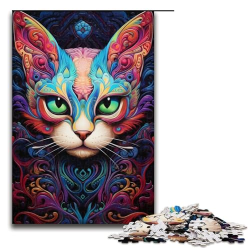 1000-teiliges Katzenpuzzle für Erwachsene, Holzpuzzle, Geschenk für Teenager, 50 x 75 cm 1000-teiliges Katzenpuzzle für Erwachsene, Holzpuzzle, Geschenk für Teenager, 50 x 75 cm von WGLINGX