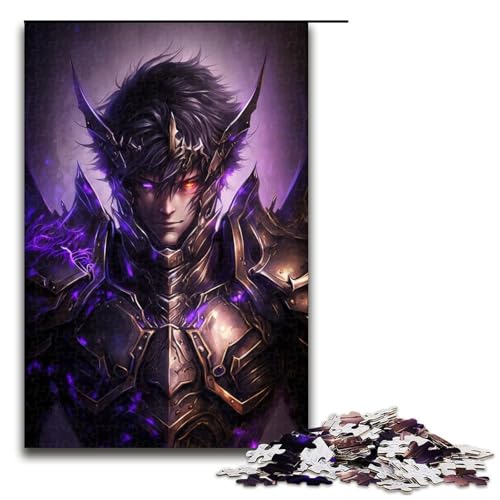 1000-teiliges Krieger-Puzzle für Holzpuzzle-Familienaktivität (Größe 50 x 75 cm) von WGLINGX