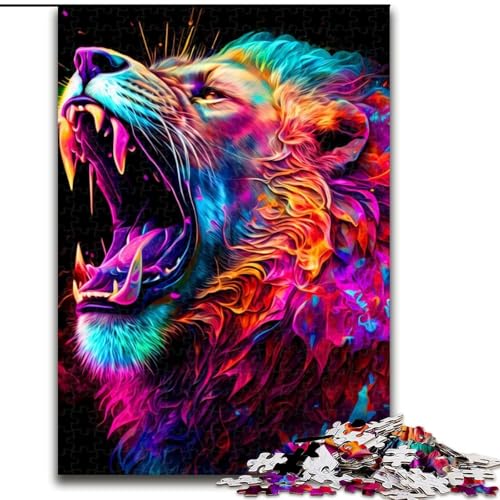 1000-teiliges Löwen-Puzzle, 1000 Teile, anspruchsvolles Denkspiel für Teenager und Familien, Größe 26x38cm 1000-teiliges Löwen-Puzzle, 1000 Teile, anspruchsvolles Denkspiel für Teenager und Familien, Größe 26x38cm von WGLINGX