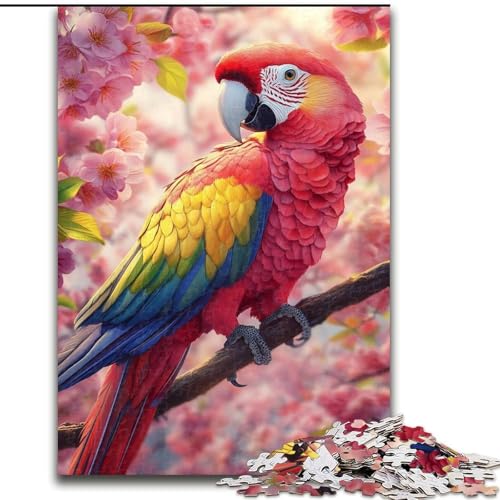 1000-teiliges Papageien-Puzzle, 1000 Teile für Erwachsene, anspruchsvolles Denkspiel für Teenager, perfekt als Heimdekoration oder Geschenk (Größe 26x38cm) von WGLINGX