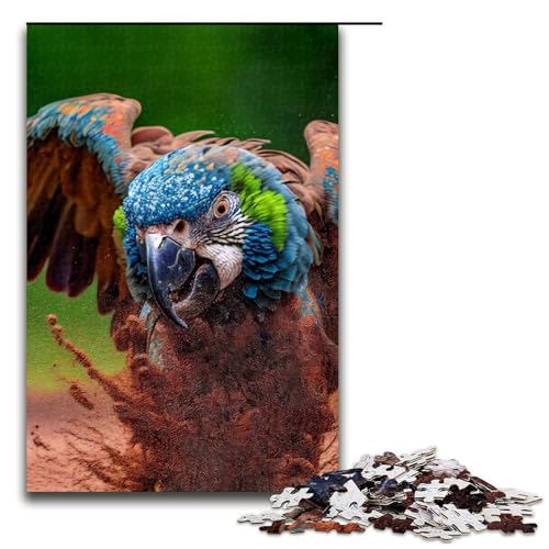 1000-teiliges Papageien-Puzzle für Erwachsene, Holzpuzzle, Lernspielzeug, Familienspiele, 19,69 x 29,53 Zoll 1000-teiliges Papageien-Puzzle für Erwachsene, Holzpuzzle, Lernspielzeug, Familienspiele, 19,69 x 29,53 Zoll von WGLINGX