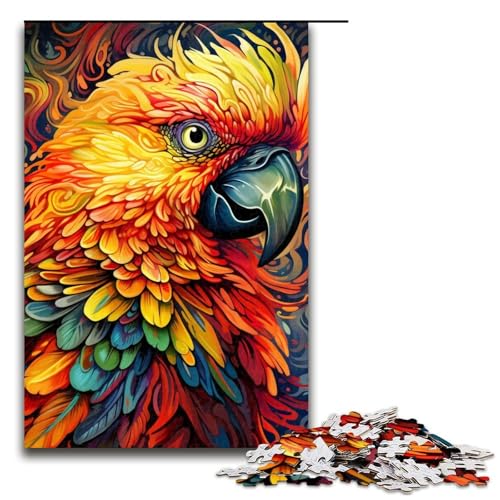 1000-teiliges Papageien-Puzzle für Erwachsene, Holzpuzzle für Familienspaß und Spieleabend, 19,69 x 29,53 Zoll 1000-teiliges Papageien-Puzzle für Erwachsene, Holzpuzzle für Familienspaß und Spieleabend, 19,69 x 29,53 Zoll von WGLINGX
