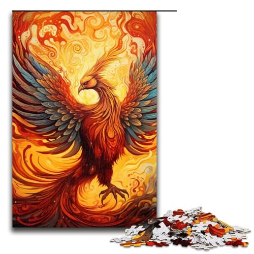 1000-teiliges Phoenix-Puzzle für Erwachsene, Holzpuzzle, Lernspiele, Heimdekoration, 19,69 x 29,53 Zoll 1000-teiliges Phoenix-Puzzle für Erwachsene, Holzpuzzle, Lernspiele, Heimdekoration, 19,69 x 29,53 Zoll von WGLINGX