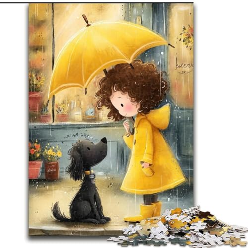 1000-teiliges Puzzle, Anime, kleines Mädchen, 1000-teiliges Puzzle, herausfordernd und unterhaltsam, Familienaktivität (Größe 26x38cm) von WGLINGX