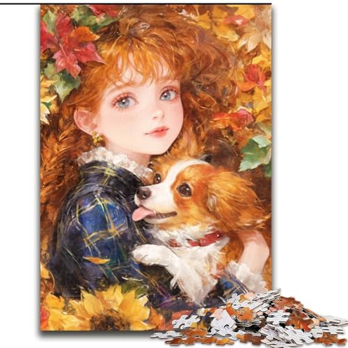 1000-teiliges Puzzle, Anime-Mädchen, 1000-teiliges Puzzle für Erwachsene, Lernspiele, schöne Dekoration (Größe 50x75cm) von WGLINGX