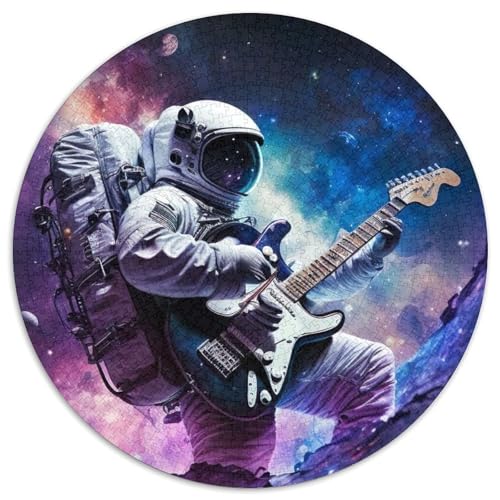 1000-teiliges Puzzle, Astronaut spielt Gitarre, Papierpuzzle, interaktives Familienspiel, Heimdekoration zum Selbermachen, anspruchsvolles Denksportgeschenk (67,5x67,5cm) von WGLINGX