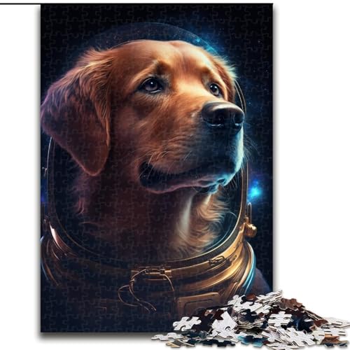 1000-teiliges Puzzle, Astronautenhund, Puzzle 1000 Teile für Erwachsene, interaktives Familienspiel, Gehirn-Herausforderungsgeschenk (Größe 50x75cm) von WGLINGX