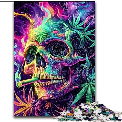 1000-teiliges Puzzle, Blattskelett, 1000-teiliges Puzzle für Erwachsene, Lernspiele, schöne Dekoration (Größe 26x38cm) von WGLINGX