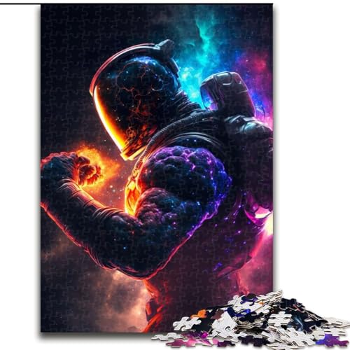 1000-teiliges Puzzle, Box-Astronaut, Puzzle 1000 Teile für Erwachsene, Lernspiele, schöne Dekoration (Größe 26x38cm) von WGLINGX
