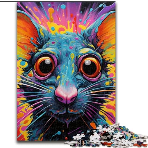 1000-teiliges Puzzle, Bunte süße Maus, 1000 Teile für Erwachsene, Schwierigkeitsgrad: Anfänger, ideal als Geburtstags (Größe: 50x75cm) von WGLINGX