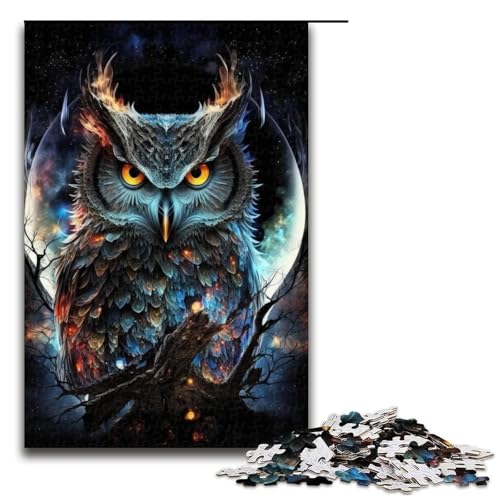 1000-teiliges Puzzle, Eulen-Puzzle für Erwachsene, Holzpuzzle, Lernspielzeug, 50 x 75 cm 1000-teiliges Puzzle, Eulen-Puzzle für Erwachsene, Holzpuzzle, Lernspielzeug, 50 x 75 cm von WGLINGX