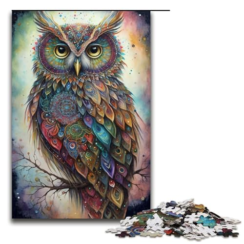 1000-teiliges Puzzle, Eulen-Puzzle für Erwachsene, Holzpuzzle, Lernspielzeug, 50 x 75 cm 1000-teiliges Puzzle, Eulen-Puzzle für Erwachsene, Holzpuzzle, Lernspielzeug, 50 x 75 cm von WGLINGX