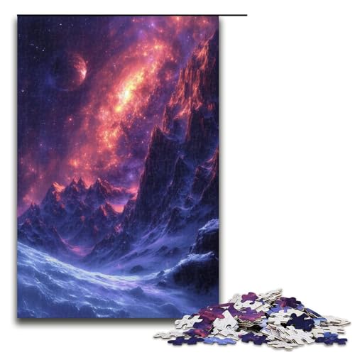 1000-teiliges Puzzle, Fantasielandschaft, Puzzles für Holzpuzzle, Lernspielzeug (Größe 50 x 75 cm) von WGLINGX
