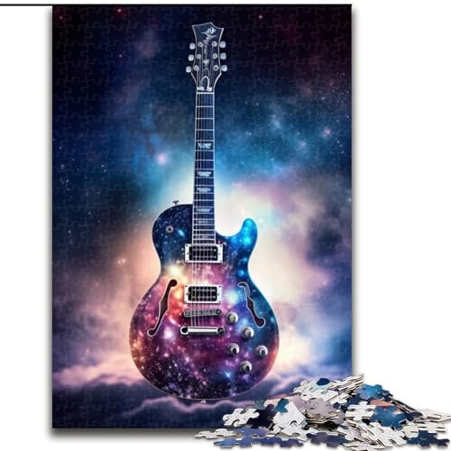 1000-teiliges Puzzle, Galaxie-Gitarre, Puzzles für 1000 Teile, Weihnachten, Halloween, Muttertag, Neujahr, Ostergeschenk (Größe 26x38cm) von WGLINGX