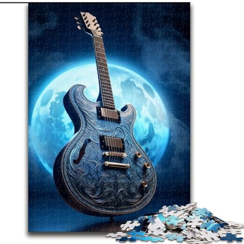 1000-teiliges Puzzle, Galaxie-Gitarre, Puzzles für 1000 Teile, Weihnachten, Halloween, Muttertag, Neujahr, Ostergeschenk (Größe 50x75cm) von WGLINGX