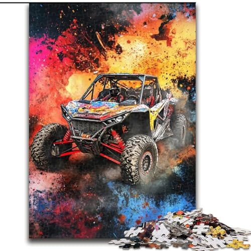 1000-teiliges Puzzle, Geländefahrzeuge, 1000-teiliges Puzzle für Erwachsene, Lernspiele, schöne Dekoration (Größe 26x38cm) von WGLINGX